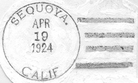 4_19_24
Postmark from Sequoya. This was a stop on the Sacramento Northern in Canyon. Date 4-19-24. Courtesy of Moraga History Center
