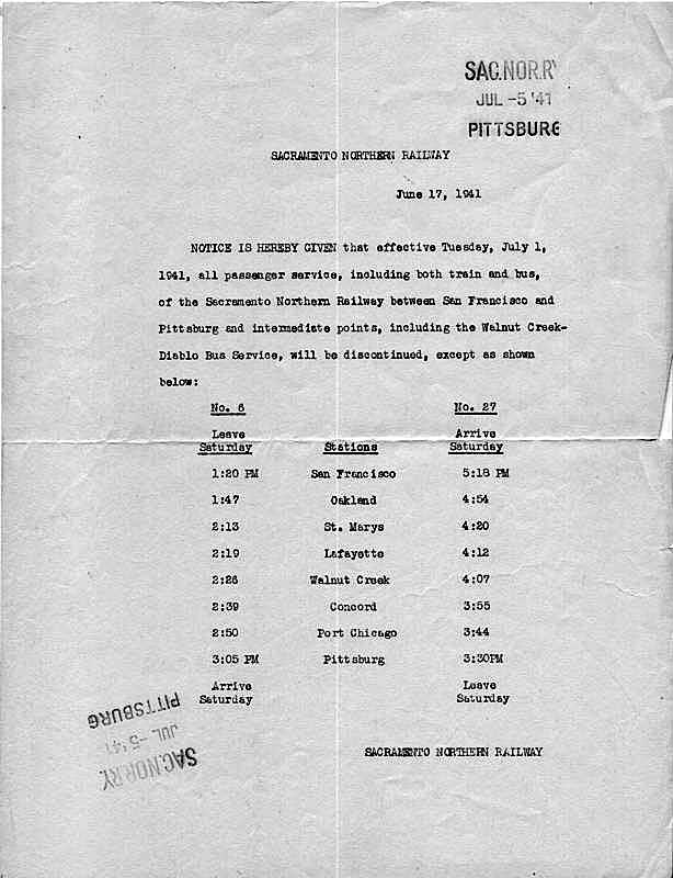 notice6_17_41
June 17th, 1941 notice was given that almost all passenger service would end.
